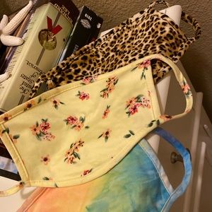 3 cotton face masks